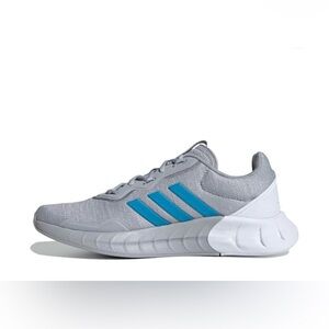 adidas Kaptir Silver Solar Blue Size 13 Running Tennis Athletic Shoes Sneakers